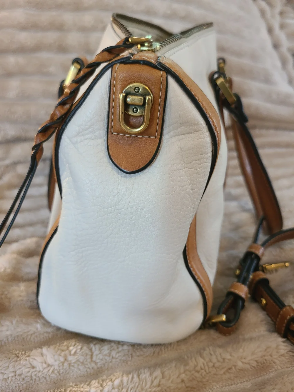 Fossil Kendall Satchel Bag Genuine Leather